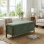 Banc de rangement rembourré 48 po avec pieds en bois massif 48 po-1883371491