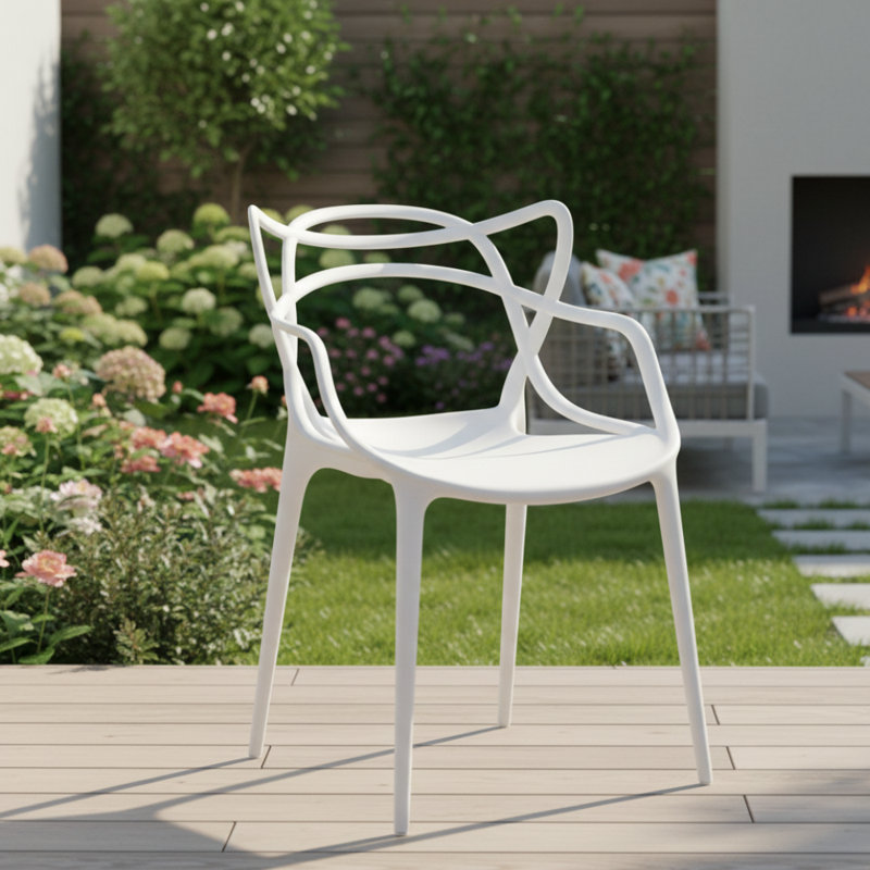 Chaise robuste Maria, Blanc