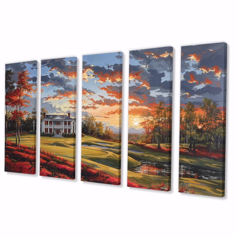 Ensemble de décoration murale Autumn Country Club Charm II, H 32 po x l 80 po