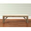 Banc de salle à manger rembourré en tissu Raven Wood, style campagnard, finition pin brun glacé et siège confortable