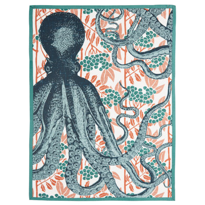 Octopus Bloomsbury Tea Towel