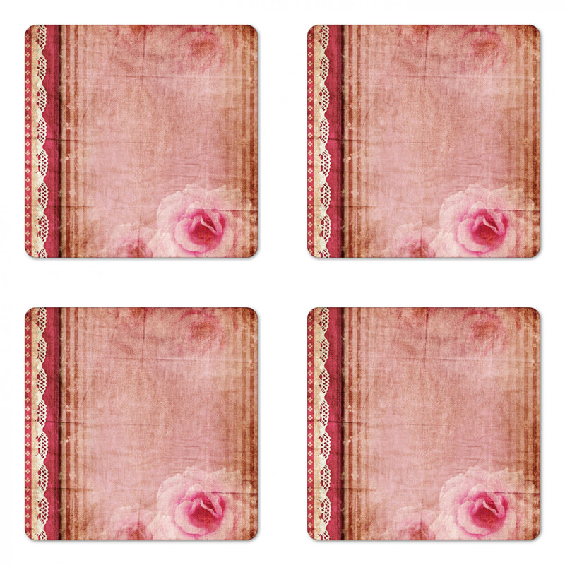 Sous-verre shabby flore