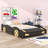 Alara Platform Bed with Race Car Design and Footboard Storage-1478345120