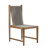 Pacifica Dining Side Chair Natural Teak/Rope/Brass