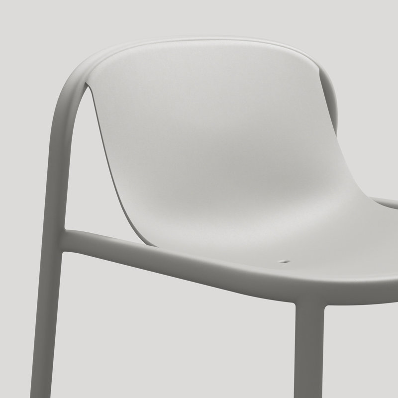 Decade Outdoor Lounge Chair, Putty
