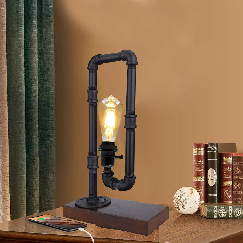 Lahl Wood Desk Lamp, No