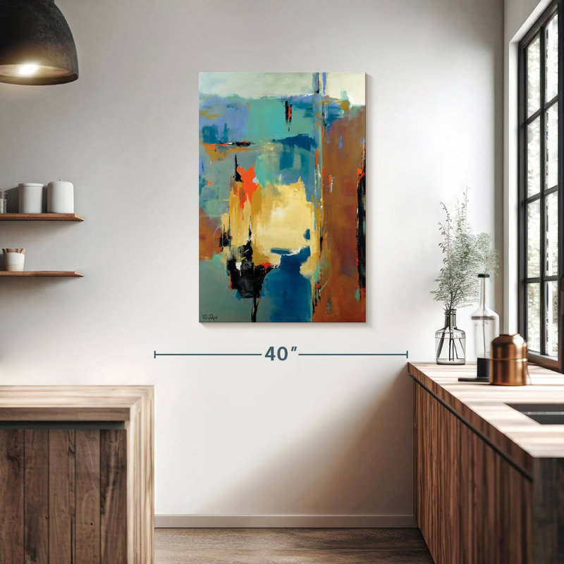 Avery Waterfall Abstract, 39" H x 26" W