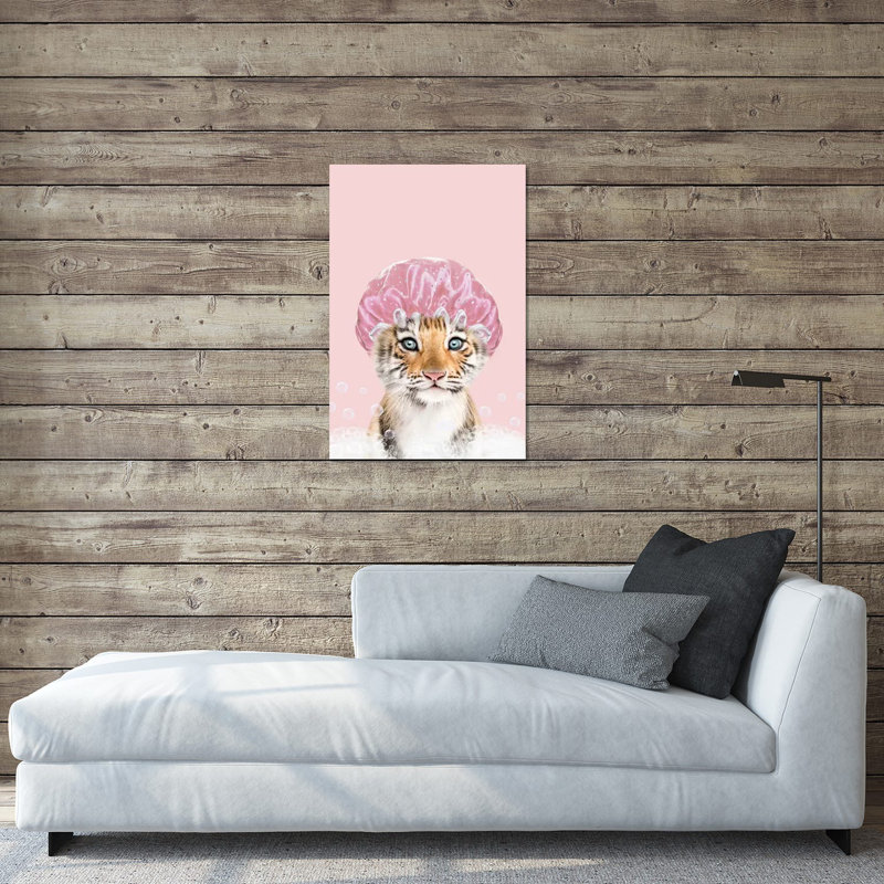 «Tiger Bathing», impression sans cadre, H 24 po x l 16 po x P 0,25 po