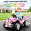 Voiture électrique 24V avec télécommande, jouets électriques pour enfants avec musique, Bluetooth, son de train, lecteur MP3-119402067