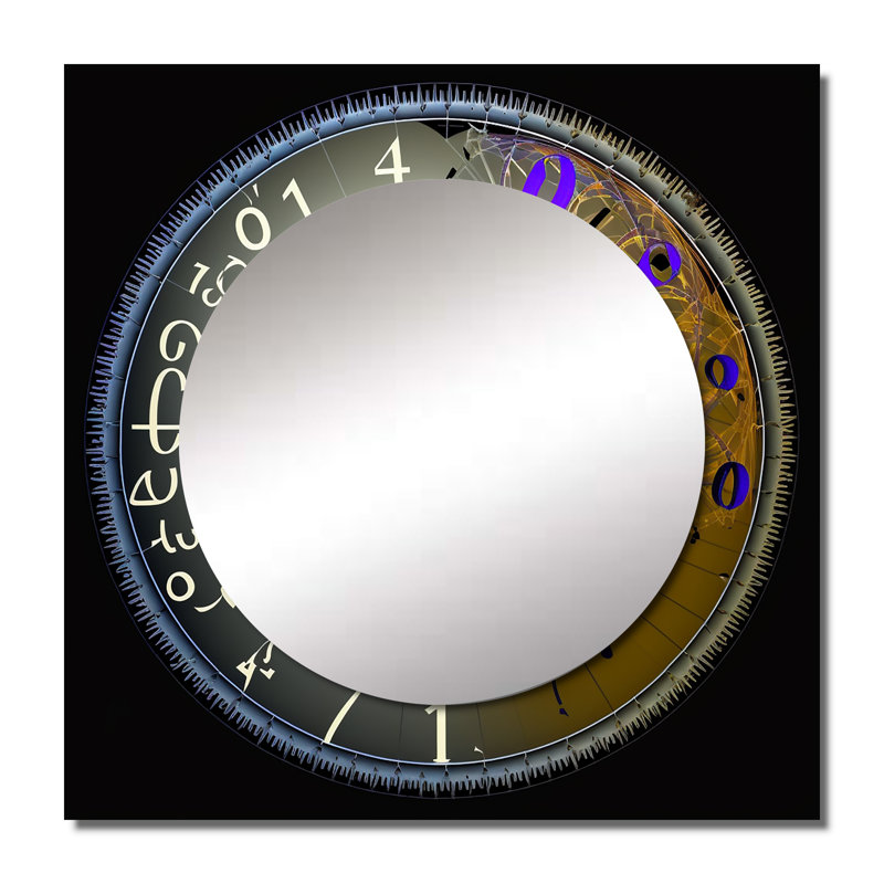 Art mural en miroir Husnain - Astrology, 36 po x 36 po