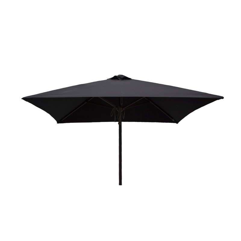 Parasol de marché carré 6,5 pi, Noir