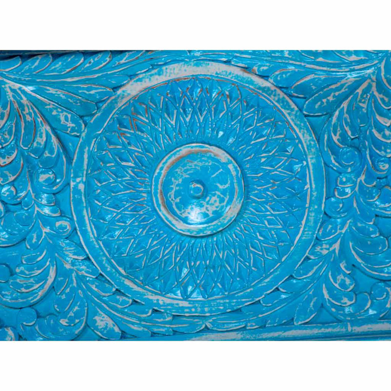 Coffre décoratif Eilifur, Bleu