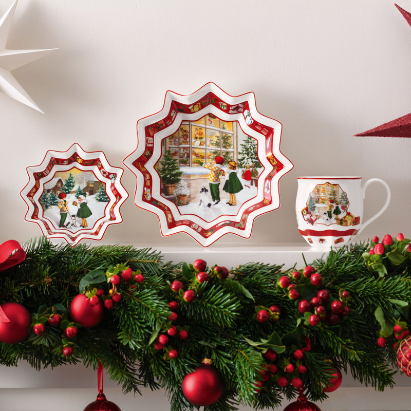 Villeroy & Boch - Grand bol de service Toy's Fantasy Christmas, porcelaine de qualité supérieure, modèle de magasin de jouets