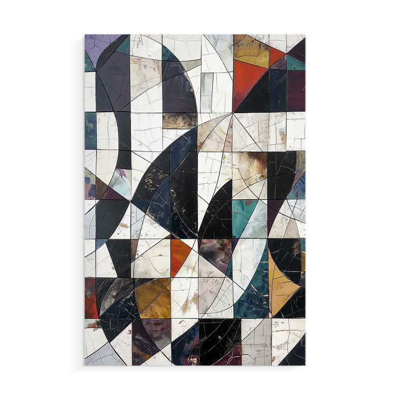 Série ABSTRACT LXI - Impression sur toile seulement - NON CADRE, H 27 po x l 18 po