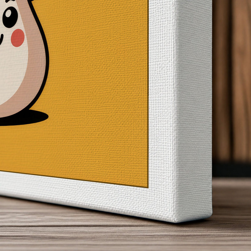 Hello Mushroom Modern - Wrapped Canvas, 24x16 - 61.0 x 40.6 cm, White Border