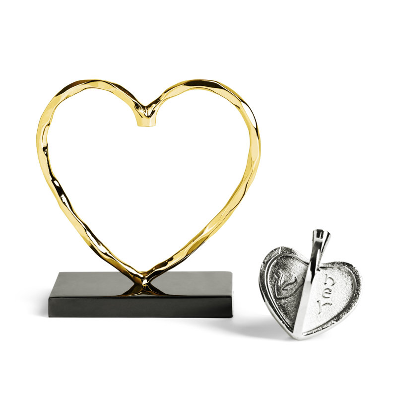 Heart Dreidel Sculpture