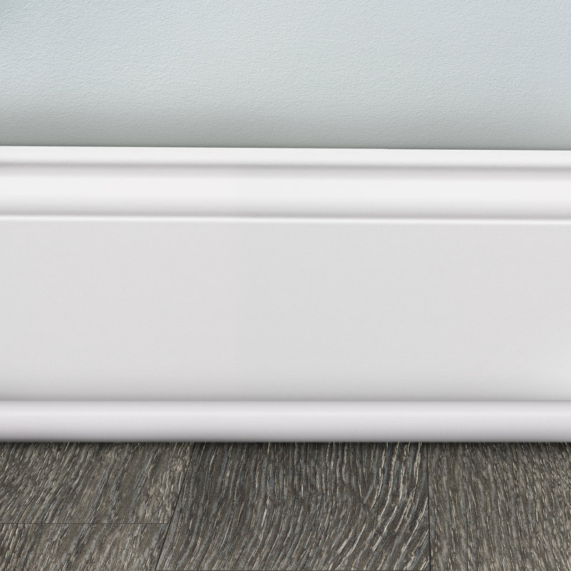 Universal-Use MDF 0.7" Thick x 0.63" Wide x 94" Length Quarter Round in White