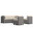 6-Piece Rattan Patio Conversation Set With A Canopy-620987188-620987191