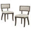 Ensemble de 2 chaises de salle à manger et chaises d'appoint de cuisine