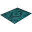 Tapis unique vert / noir 8 pi 4 po x 10 pi 1 po Yoshani