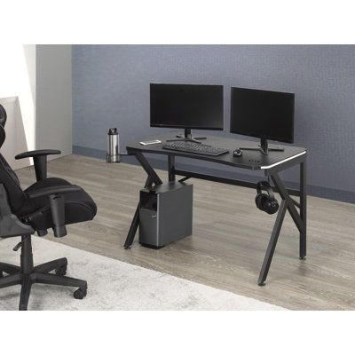 Bureau de jeu Amazen Pepita, noir