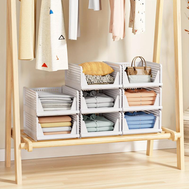 4 Pack Folding Closet Organizers Box