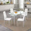 Anayeli Glass Top Metal Base Dining Table