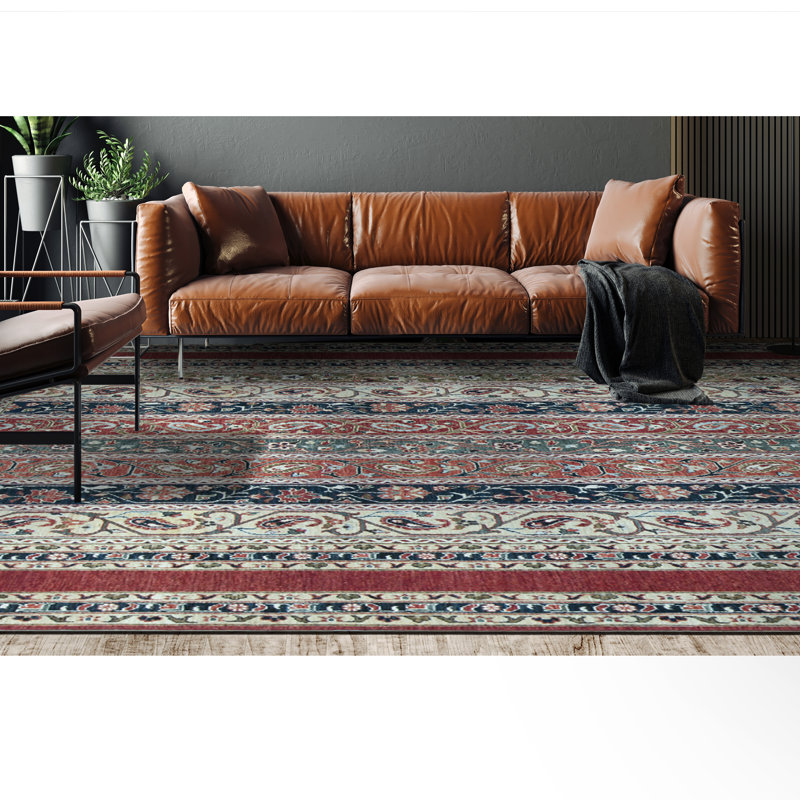 Aryana Wool Paisley Area Rug in Multicolor