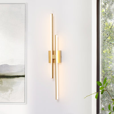 Jaeme 32 po Luminaire pour meuble-lavabo à 2 lumières DEL à intensité variable Triac