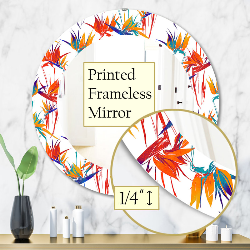Miroir d'appoint Tropical Mood Bright 2, H 31,5 po x l po