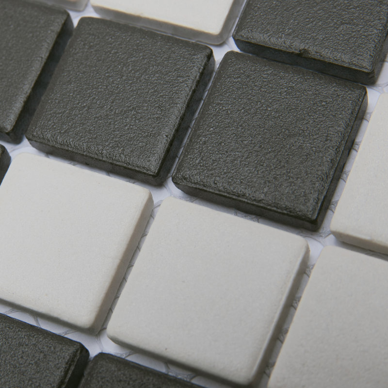 Gotham 1" Greek Key Border 8-3/4 In. X 11-3/4 In. Porcelain Mosaic Tile