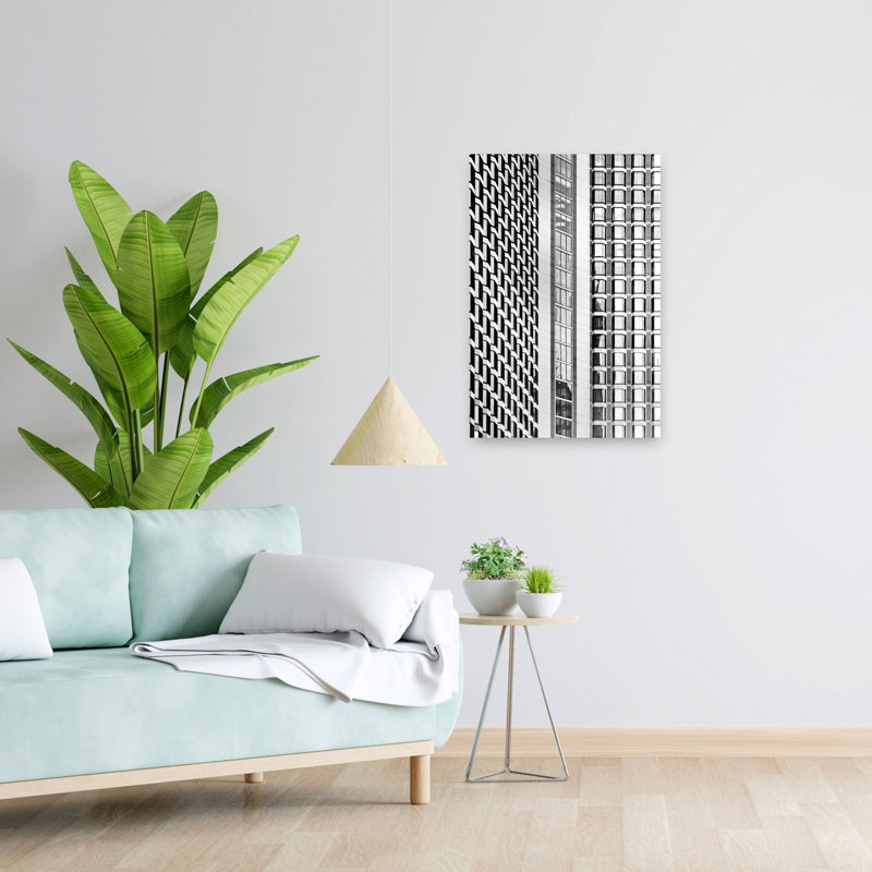 Contemporary Art Abstract Contemporary Architecture Urban Wall Art by Rahmad Adriansyah - Wrapped Canvas Print