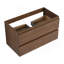 Meuble-lavabo mural 36 po avec lavabo en céramique 36 po, 2 tiroirs à fermeture en douceur, ensemble KD
