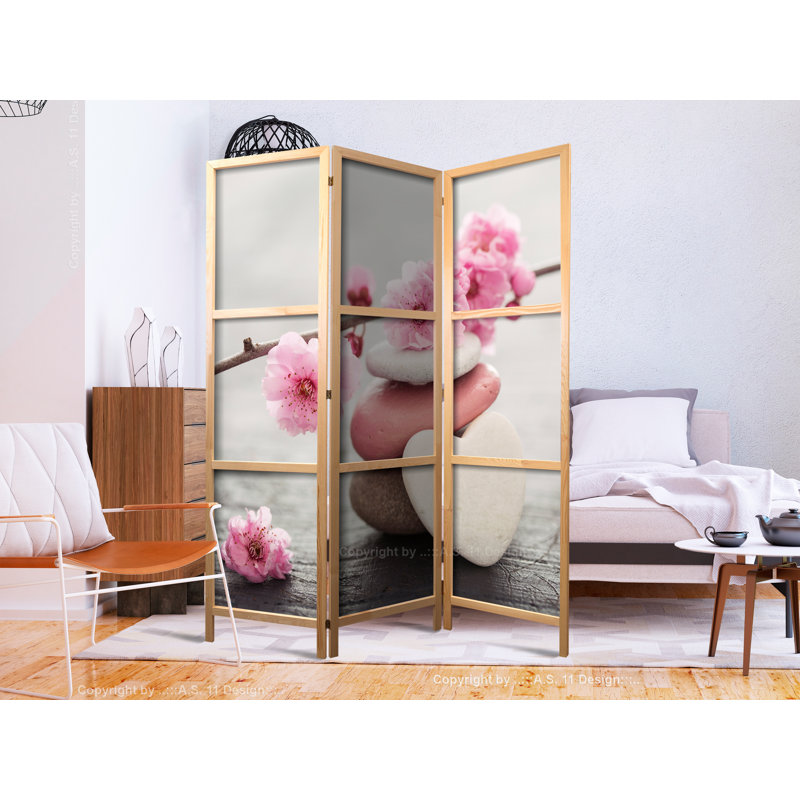 Panel Solid Wood Folding Room Divider, 171" H x 135" W x 1.2 D", 3
