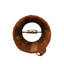 Mini abat-jour en velours Camel