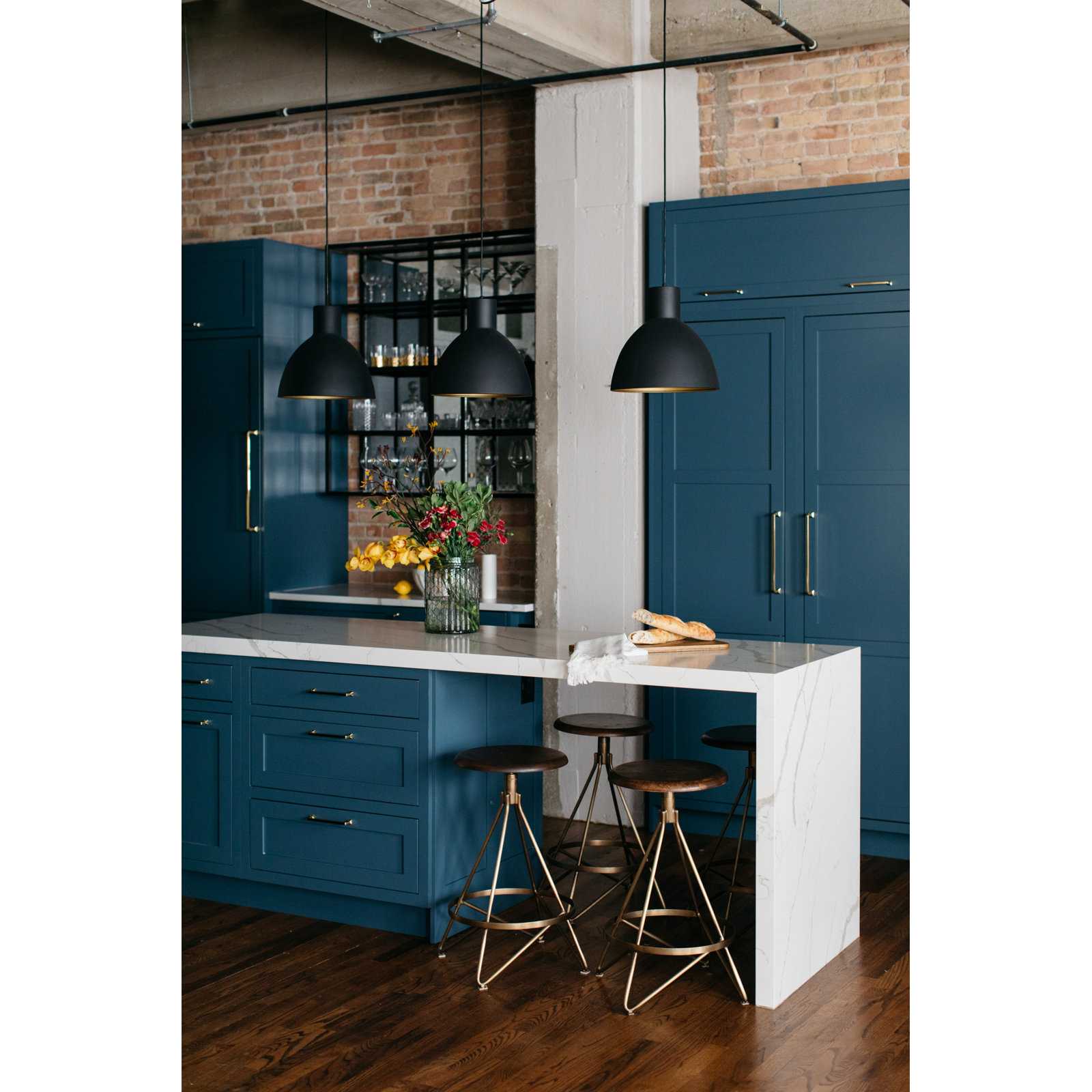 Wava 1-Light Dimmable Single Pendant with Adjustable Height , 141.25" H x 19.5" W x 19.5" D