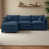 Chenille bleu