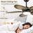 44/52" Palm Tropical 5 Blade Ceiling Fan-1344132728-1344132724