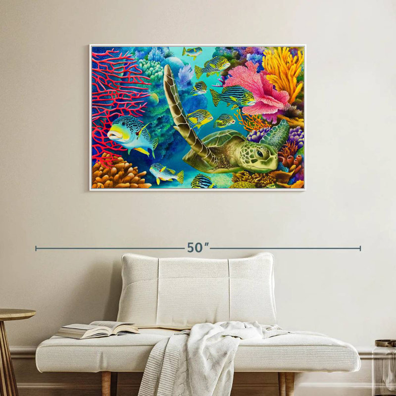 Coral Canyon, Cadre flottant blanc, 40 po x 27 po