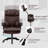 Renasia Faux Leather Swivel Executive Chair with Lumbar Support -1963877637