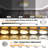 Gold LED Flush Mount Ceiling Light 12" 24W, Dimmable 2700K-5000K, 3 Pack
