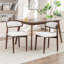 Chaise d'appoint rembourrée en bois massif-703115069