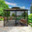 Barcelona 10 Ft. W x 12 Ft. D Aluminum Patio Gazebo with Mosquito Netting-27474915