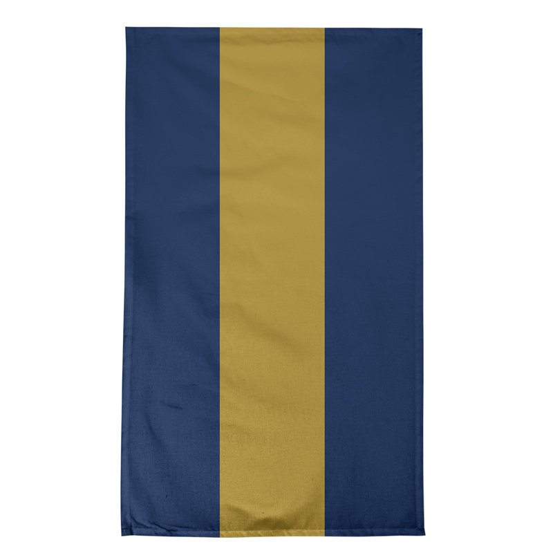 Stripe Tea Towel Kitchen Towel, Cotton Twill, Navy Blue/Gold Milwaukee Baseball