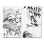 Croquis asiatiques des oiseaux de la nature - ensemble de 2 reproductions sur toile-1650316679-1650316678