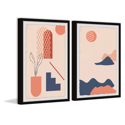 Journey To The Blue Mountains by Marmont Hill - 2 Piece Single Picture Frame Painting Set
