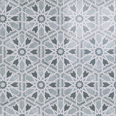 Radiant  Hexagon 7.88 In. X 9.45 In. Matte Porcelain Floor And Wall Tile