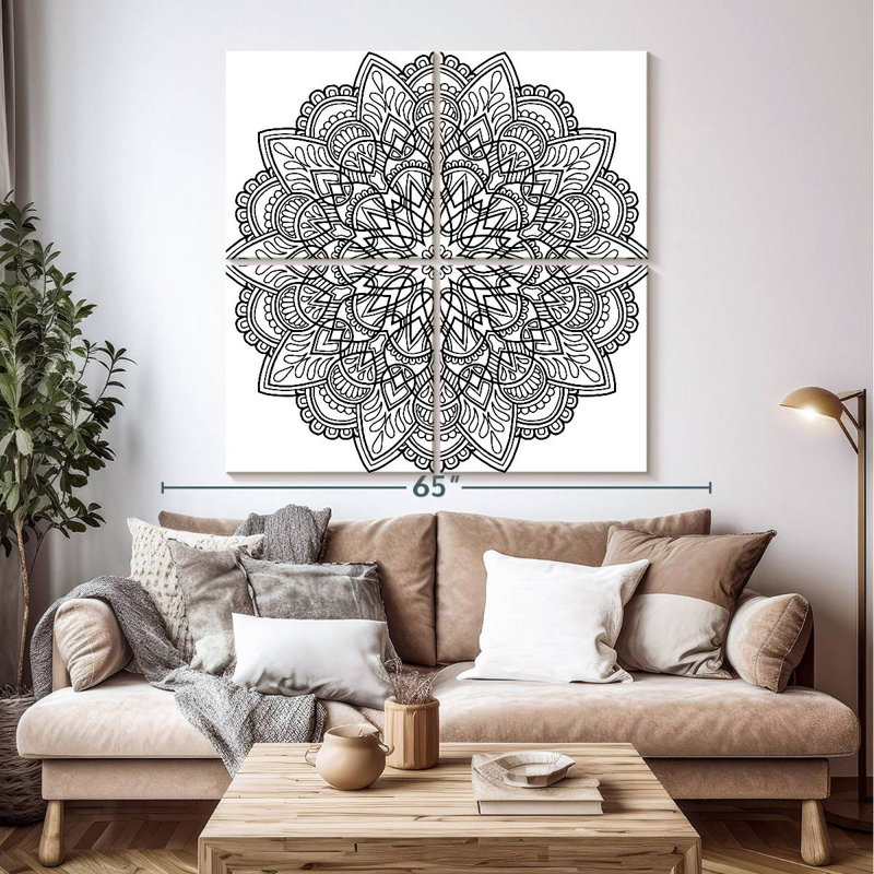 Kerner Meditative Mandala, 50" H x 50" W