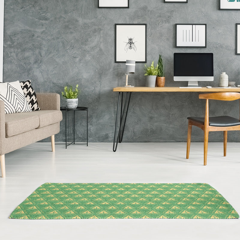 Chenille Geometric Indoor Rug, Rectangle 5' x 7'