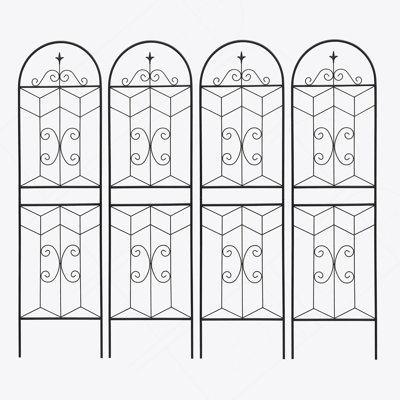 Versatile Metal Trellis For Outdoor Plants, Enhancing Garden Beauty